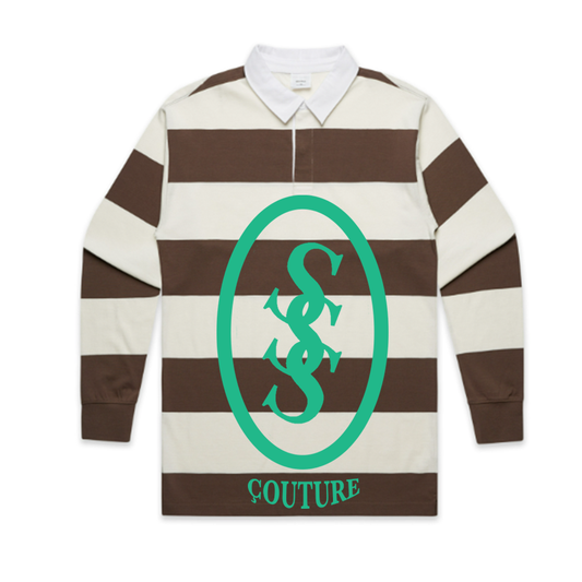 Çouture Rugby Stripe Graphic Jeresy
